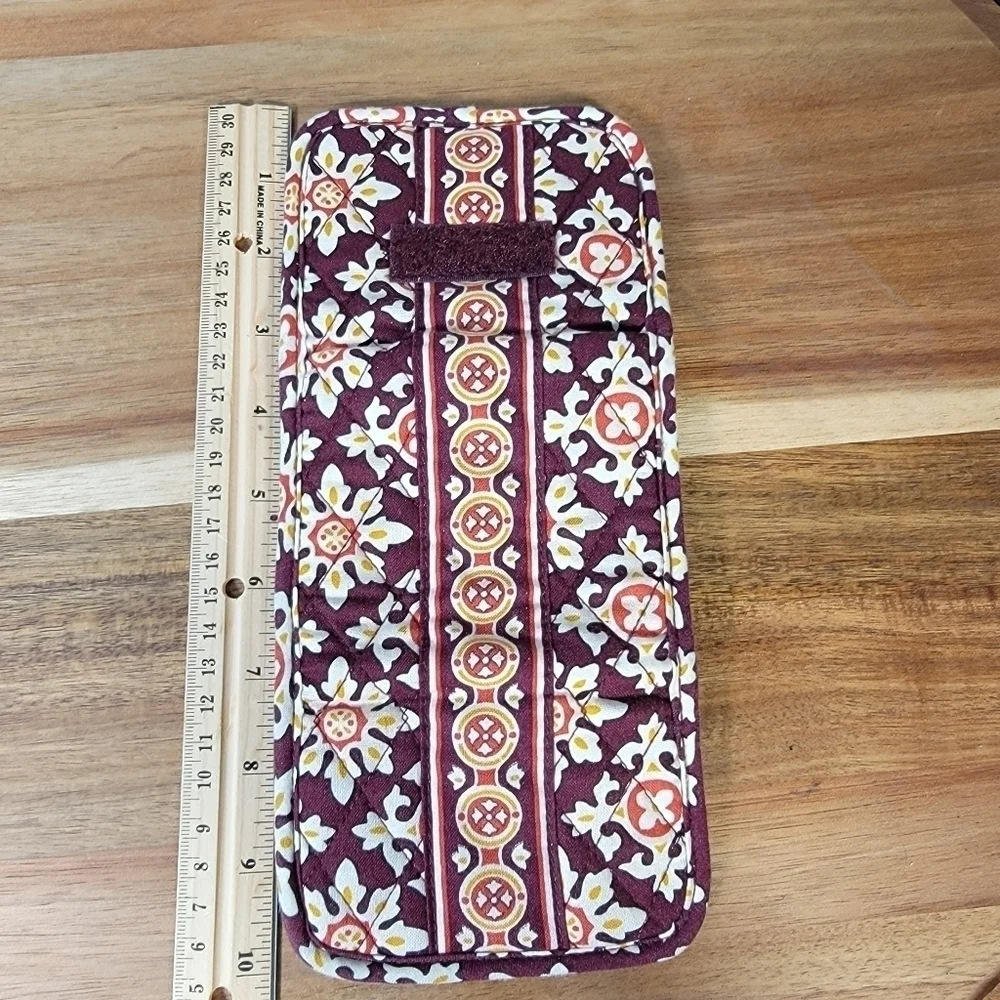 Vera Bradley Tri Fold Cloth Wallet Medallion Pattern Print - Picture 11 of 16
